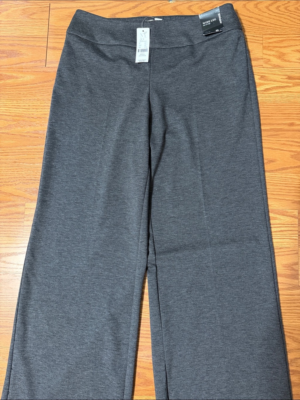 New York & Company Women's Wide-Leg Pants - Charcoal Gray Size S - Picture 2 of 6